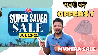 Myntra sale 2024  80 off Sale  Best Deals on Myntra Sale July [upl. by Na168]