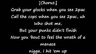 Tupac  Hit Em Up Lyrics [upl. by Ilojne568]