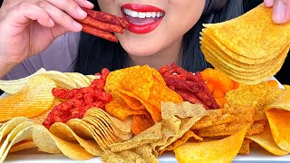 ASMR CHIPS 12 DIFFERENT FLAVORS EXTREME CRUNCH No Talking  ASMR Phan [upl. by Eanat]