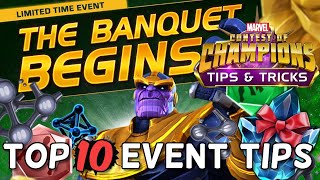 Top 10 Tips for The Banquet Event 2022  Google Sheet Guide Updated  Marvel Contest of Champions [upl. by Pauline]