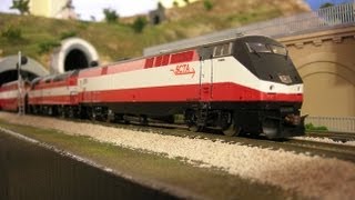 Custom Commuter Train HO Scale HD [upl. by Suirauqram89]