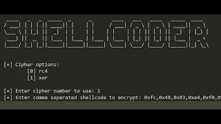 RC4  XOR Shellcode Encryption Tool [upl. by Camarata]