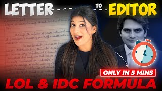 Letter to the Editor in 5 mins🔥Super cool hacks✅ Score full marks😱 Board Exams 2024 [upl. by Shakespeare]