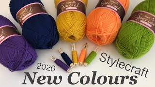 YARN UNBOXING  New Stylecraft Special DK yarn colours 2020  Ophelia Talks Crochet [upl. by Trevethick]