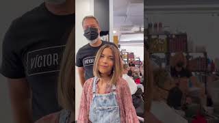 Lob hair cut amp lob cut bobhaircut peinado longbob haircut midihairpeluquerarubio [upl. by Ecyor]