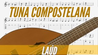 M Méndez Vigo  Tuna Compostelana Tutorial Laúd Y Bandurria con Partitura Cifrada y Solfeo [upl. by Erlene]