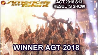 AGT 2018 WINNER IS  Americas Got Talent Season 13 Winner Finale Results [upl. by Maxama]