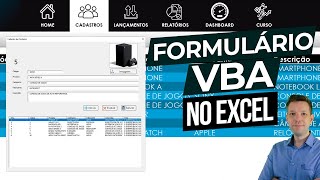 Excel Formulário de Entrada VBA com Imagem e Grid [upl. by Leamaj]