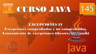 Curso Java Excepciones IV throws try catch Vídeo 145 [upl. by Rodriguez]