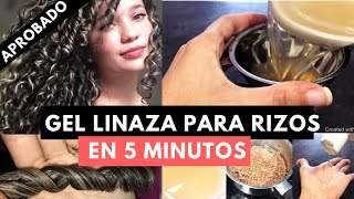 TODO SOBRE GEL DE LINAZA PARA RIZOS Receta perfeccionada Truco Secreto [upl. by Bergess668]