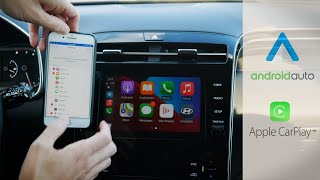 How to setup Android Auto and Apple CarPlay in the 2022 Hyundai Tucson [upl. by Ailsa]