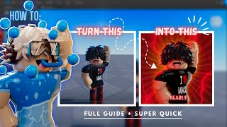 GFX profile picture tutorial on roblox full guide  super quick [upl. by Annaear]