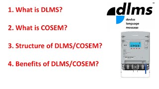 What is DLMS COSEM Standard  DLMS COSEM Protocol IS15959  IEC62056  Companion Specification [upl. by Lledrev450]