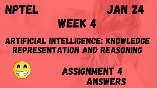 Artificial Intelligence Knowledge Representation And Reasoning  Assignment 2  NPTEL 2024 [upl. by Ytomit]