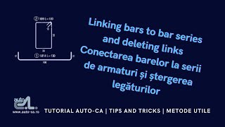 TT13 Linking bars to bar series and deleting links  Conectarea barelor la serii ștrg legăturilor [upl. by Yamauchi]