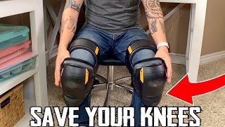 KNEE PADS FOR WORK  Best Foam Pads for Construction  Flooring  Contractors and Knee Pain Relief [upl. by Ydnis]