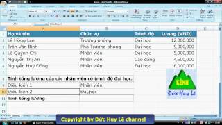 Cách sử dụng hàm Sumifs trong Excel  tính tổng có điều kiện [upl. by Clabo]