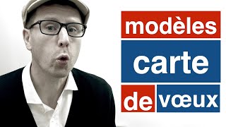 Modèle de carte de voeux  en français facile B1 [upl. by Shamma]