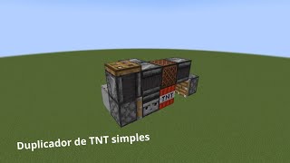 Como fazer um duplicador de TNT simples no Minecraft [upl. by Alyehc]