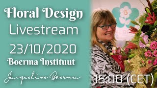 Floral Design Livestream 14 by Jacqueline Boerma [upl. by Enitsud]