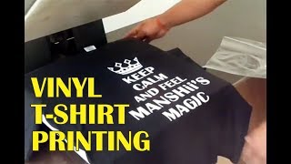 9990753656 Vinyl Tshirt Printing Tutorial by The Printing Wala [upl. by Eiduam]