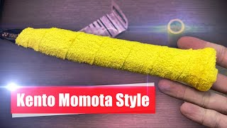 How to apply a towel grip  100 Kento Momota style  Badminton [upl. by Selda]