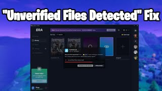 How to fix quotUnverified files detected quot Launcher 2023 Project Era [upl. by Arden]