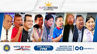 Second Presidential Debate  PiliPinas Debates 2022 The Turning Point [upl. by Tnattirb]