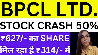 BPCL share down 50  why BPCL share is fallling today BPCL share news today  bonus  dividend [upl. by Aicekat]