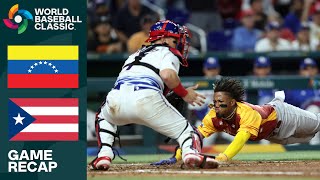 Venezuela vs Puerto Rico Game Highlights  2023 World Baseball Classic [upl. by Patrizius]