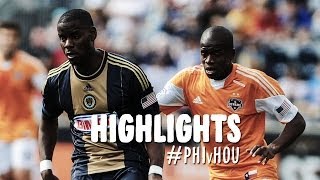 HIGHLIGHTS Philadelphia Union vs Houston Dynamo  April 19 2014 [upl. by Assiron]