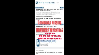 Download Missing Navarea amp Navtex Warning [upl. by Odicalp]