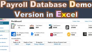 Payroll Management System  How to create payroll management system in ms excel Payroll [upl. by Dohsar]