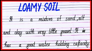 What is loamy soil  Definition of loamy soil [upl. by Cirenoj251]