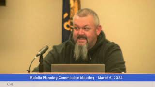 Molalla Planning Commission Meeting March 6 2024 [upl. by Roid224]