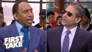 Game 3 predictions Stephen A picks the Warriors Max gives Raptors the edge  First Take [upl. by Nedarb815]