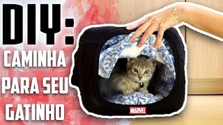 DIY Caminha Para Gatos  Marvel o Gato  Floretizas [upl. by Anilram]