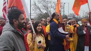 VHPA Chicago Car Rally 4th Stop Haridham Swaminarayan Temple SchaumburgChicago [upl. by Kataway699]