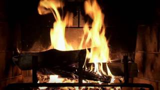 Beautiful Woodburning Fireplace Yule Log Video [upl. by Elsy511]