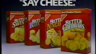 1985 Nabisco Better Cheddars Crackers quotSay Cheesequot TV Commercial [upl. by Dee]