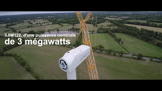 Installation des éoliennes 30M122 LussacLesÉglises France [upl. by Poppy]