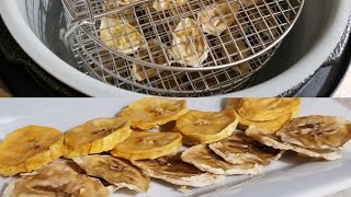 Ninja Foodi Dehydrating Rack Banana chips amp Plantains chips [upl. by Newby]