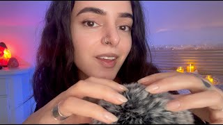 ASMR scratching your itchy brain 🧠 brain massage fluffy mic triggers mic scratching asmr up close [upl. by Notyal]