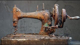 1894 SINGER Sewing Machine Restoration [upl. by Terrye343]