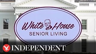 Trump trolls Biden with White House senior living ad Where residents feel like presidents [upl. by Rosenblatt]