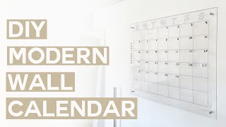 DIY MODERN WALL CALENDAR [upl. by Anniroc]