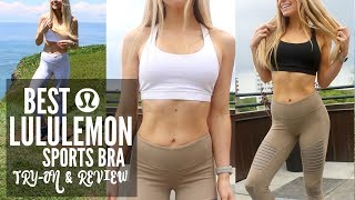 Lululemon Energy amp Invigorate Bra Try On amp Review  Keltie OConnor [upl. by Columba]