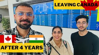 Leaving Canada after 4 Years  Going back to India  Canada vlogs 20242025 [upl. by Ennyleuqcaj]