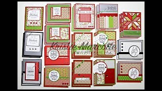 Doodlebugs Home for the Holidays  37 cards from one 6x6 paper pad [upl. by Neiviv]