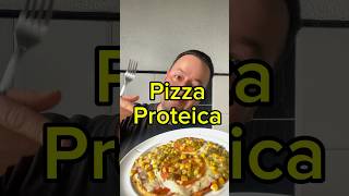 Receita pizza proteica receita shorts [upl. by Arline]